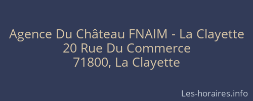 Agence Du Château FNAIM - La Clayette