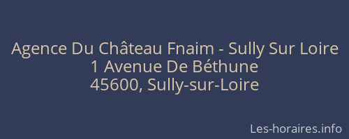 Agence Du Château Fnaim - Sully Sur Loire