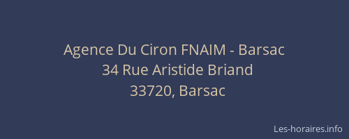 Agence Du Ciron FNAIM - Barsac