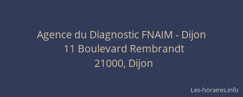 Agence du Diagnostic FNAIM - Dijon