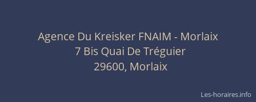 Agence Du Kreisker FNAIM - Morlaix