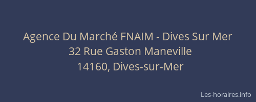 Agence Du Marché FNAIM - Dives Sur Mer