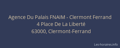 Agence Du Palais FNAIM - Clermont Ferrand