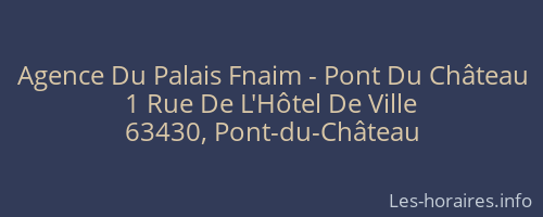 Agence Du Palais Fnaim - Pont Du Château