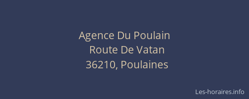 Agence Du Poulain