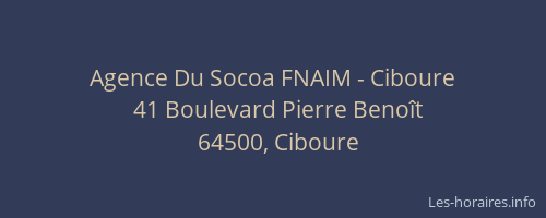 Agence Du Socoa FNAIM - Ciboure
