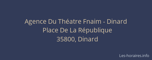 Agence Du Théatre Fnaim - Dinard