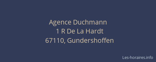 Agence Duchmann
