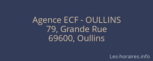 Agence ECF - OULLINS