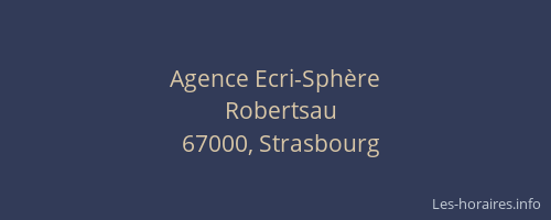 Agence Ecri-Sphère