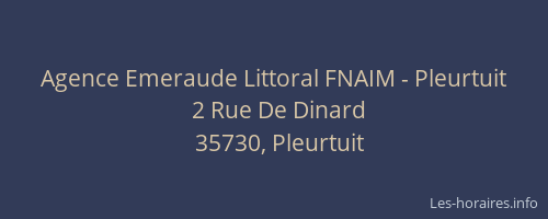 Agence Emeraude Littoral FNAIM - Pleurtuit
