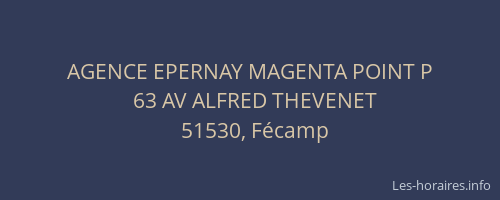 AGENCE EPERNAY MAGENTA POINT P
