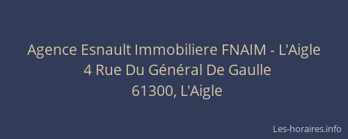 Agence Esnault Immobiliere FNAIM - L'Aigle