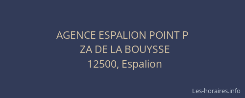 AGENCE ESPALION POINT P