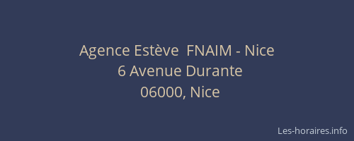 Agence Estève  FNAIM - Nice