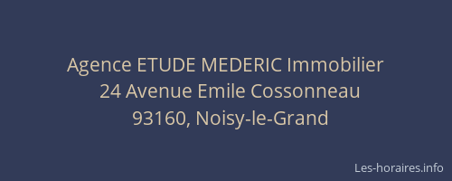 Agence ETUDE MEDERIC Immobilier