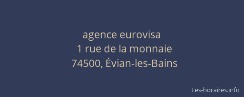 agence eurovisa