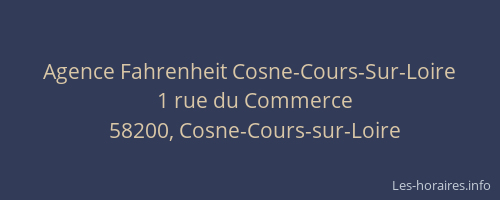 Agence Fahrenheit Cosne-Cours-Sur-Loire