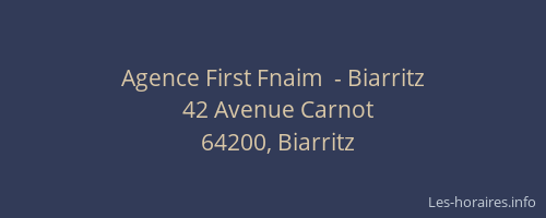 Agence First Fnaim  - Biarritz