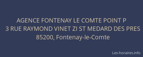 AGENCE FONTENAY LE COMTE POINT P