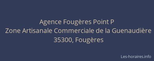Agence Fougères Point P