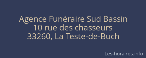 Agence Funéraire Sud Bassin