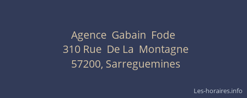 Agence  Gabain  Fode