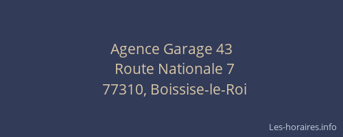 Agence Garage 43