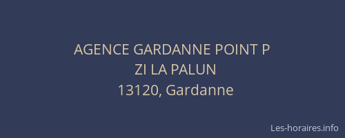 AGENCE GARDANNE POINT P