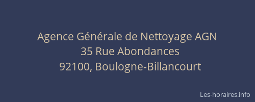 Agence Générale de Nettoyage AGN