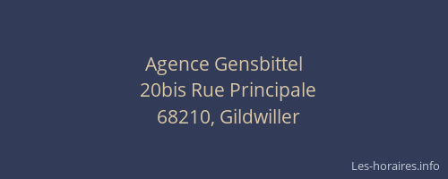 Agence Gensbittel