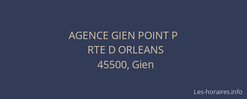 AGENCE GIEN POINT P