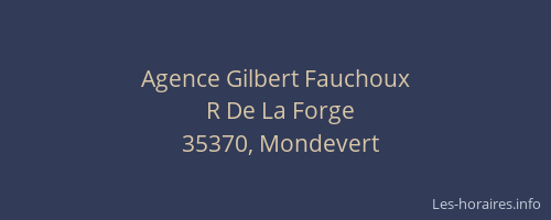 Agence Gilbert Fauchoux