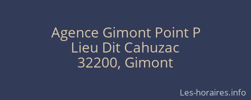 Agence Gimont Point P