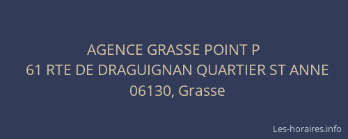 AGENCE GRASSE POINT P
