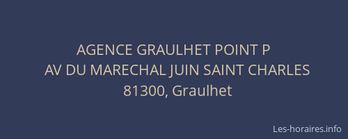 AGENCE GRAULHET POINT P