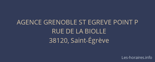 AGENCE GRENOBLE ST EGREVE POINT P