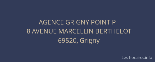 AGENCE GRIGNY POINT P