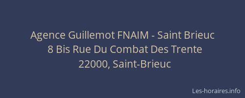 Agence Guillemot FNAIM - Saint Brieuc
