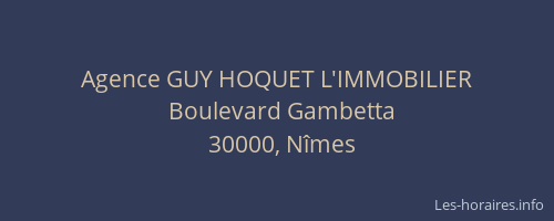 Agence GUY HOQUET L'IMMOBILIER