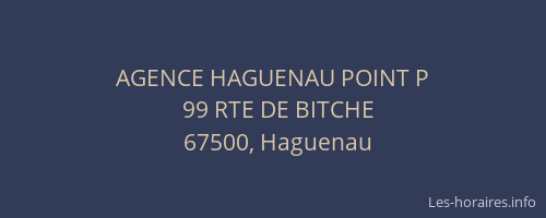 AGENCE HAGUENAU POINT P
