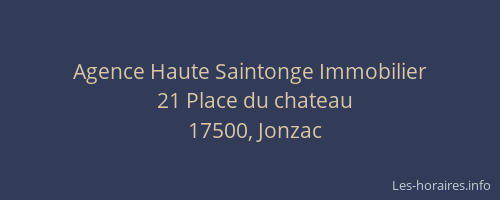 Agence Haute Saintonge Immobilier