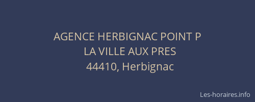 AGENCE HERBIGNAC POINT P