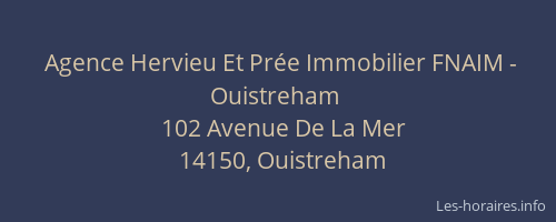 Agence Hervieu Et Prée Immobilier FNAIM - Ouistreham