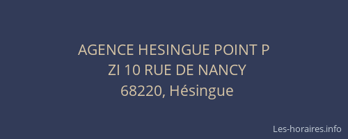 AGENCE HESINGUE POINT P