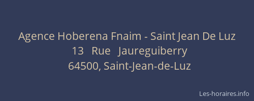 Agence Hoberena Fnaim - Saint Jean De Luz
