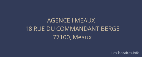 AGENCE I MEAUX