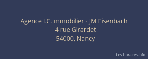 Agence I.C.Immobilier - JM Eisenbach