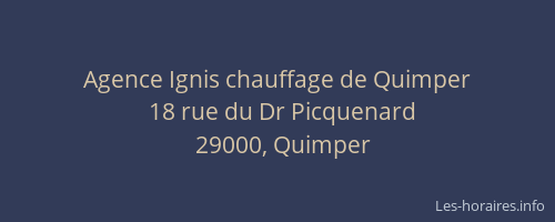 Agence Ignis chauffage de Quimper