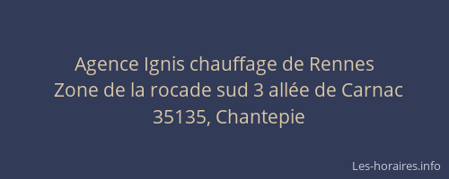 Agence Ignis chauffage de Rennes